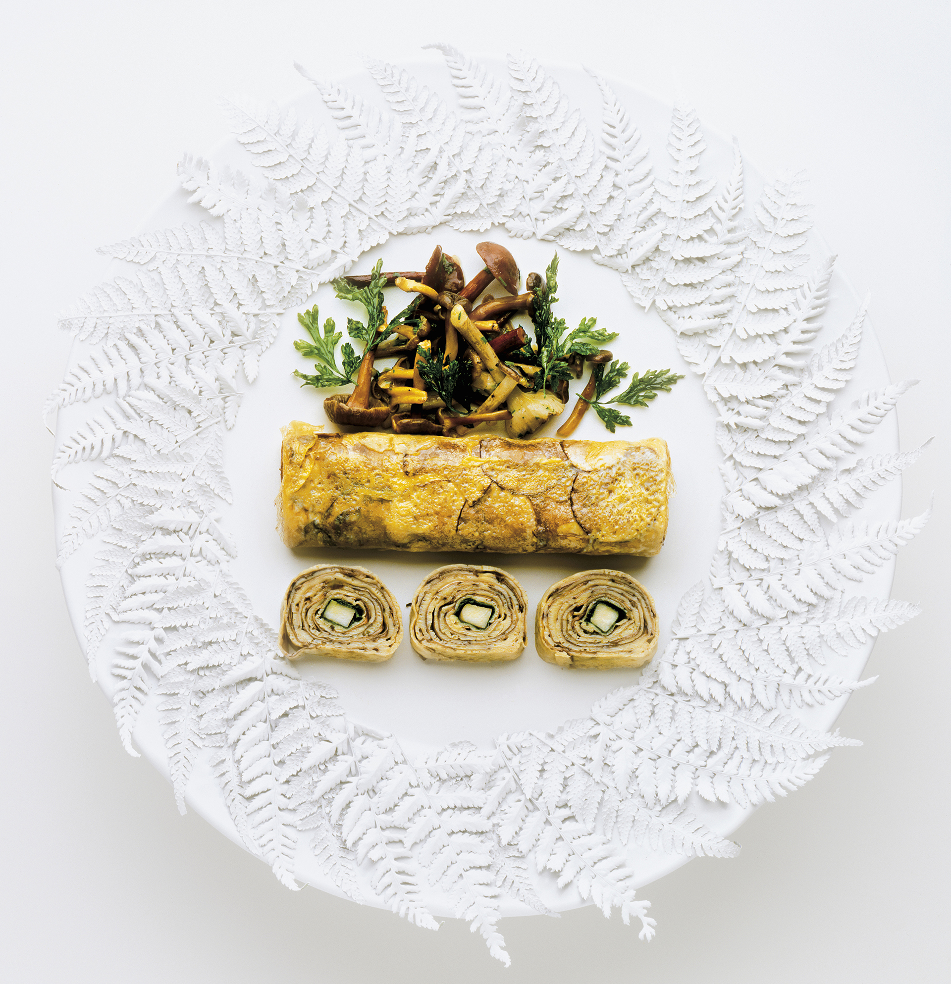 Omelette aus Stein-Champignons